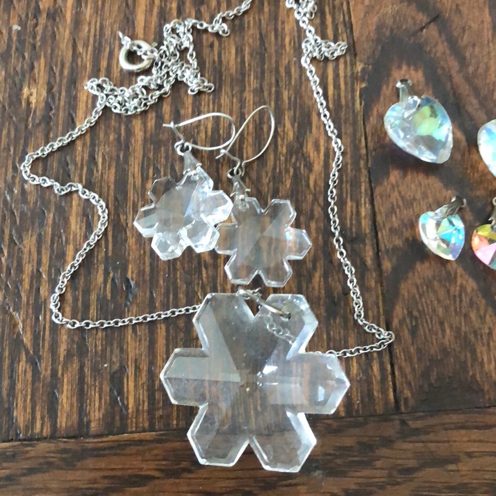 Snowflakes and hearts